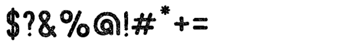 Beatster Grunge Font OTHER CHARS