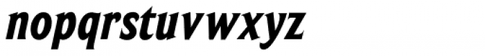 Beaufort Condensed Heavy Italic Font LOWERCASE