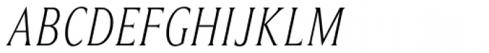Beaufort Condensed Light Italic Font UPPERCASE