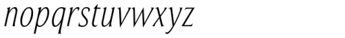 Beaufort Condensed Light Italic Font LOWERCASE