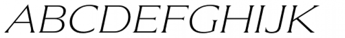 Beaufort Extended Light Italic Font UPPERCASE
