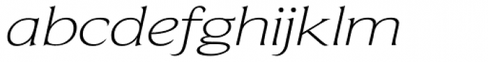 Beaufort Extended Light Italic Font LOWERCASE