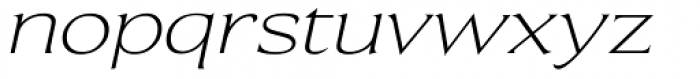 Beaufort Extended Light Italic Font LOWERCASE