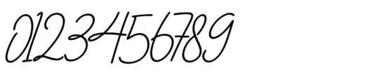 Beautiful Athellin Italic Font OTHER CHARS