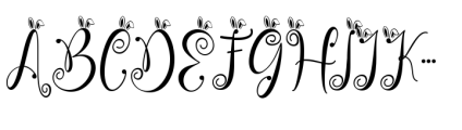 Beautiful Easter Font UPPERCASE