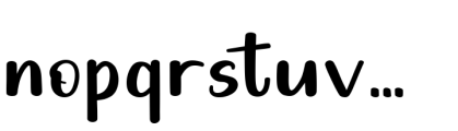 Beautiful Garden Regular Font LOWERCASE