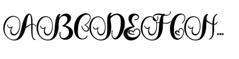 Beautiful Mother Monogram Regular Font UPPERCASE