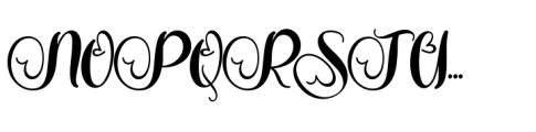 Beautiful Mother Monogram Regular Font UPPERCASE