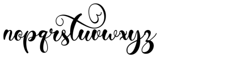 Beautiful Mother Monogram Regular Font LOWERCASE