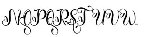 Beautiful Sweet Regular Regular Font UPPERCASE