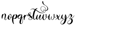Beautiful Sweet Regular Regular Font LOWERCASE