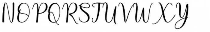 Beautilla Script Regular Font UPPERCASE