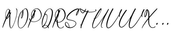 Beauty Autumn Italic Regular Font UPPERCASE