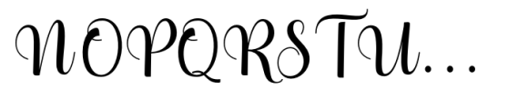 Beauty Night Script Regular Font UPPERCASE