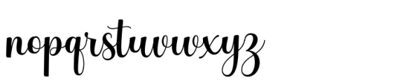Beauty Night Script Regular Font LOWERCASE
