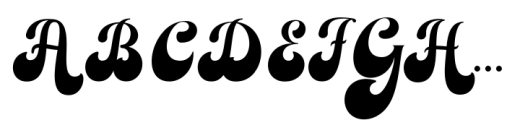 Beauty Retro Font UPPERCASE