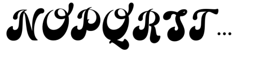 Beauty Retro Font UPPERCASE