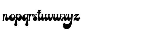 Beauty Retro Font LOWERCASE