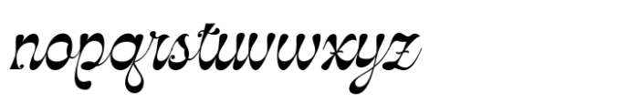 Beauty Romance Italic Font LOWERCASE