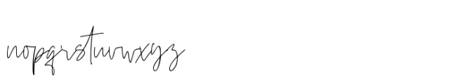 Beauty Signature Font Font LOWERCASE