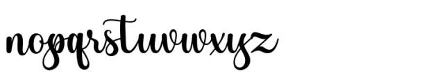 Beauty angel Script Regular Font LOWERCASE