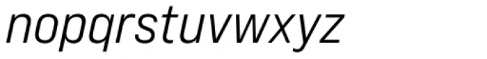 Bebas Neue Pro Expanded Middle Italic Font LOWERCASE