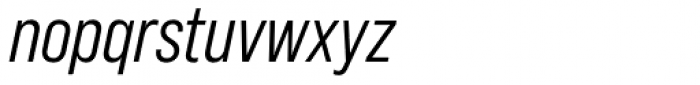Bebas Neue Pro Middle Italic Font LOWERCASE