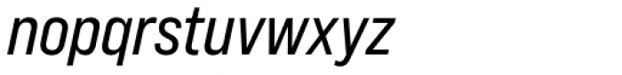 Bebas Neue Pro Semi Expanded Italic Font LOWERCASE