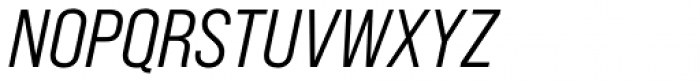 Bebas Neue Pro Semi Expanded Middle Italic Font UPPERCASE
