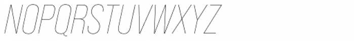 Bebas Neue Pro Thin Italic Font UPPERCASE