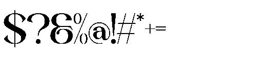 Beblak Font OTHER CHARS