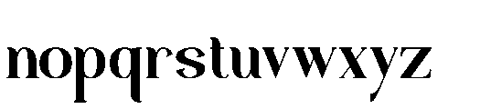 Beblak Font LOWERCASE