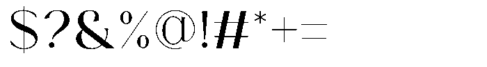 Becaose Font OTHER CHARS