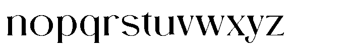 Becaose Font LOWERCASE