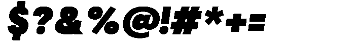 Becaure Italic Font OTHER CHARS