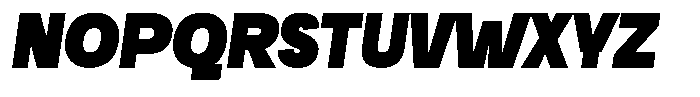 Becaure Italic Font UPPERCASE
