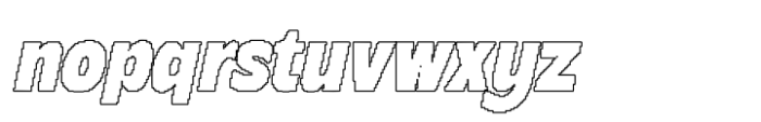 Becham Pixel Outline Font LOWERCASE
