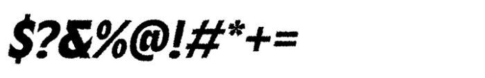Becham Rough Italic Font OTHER CHARS