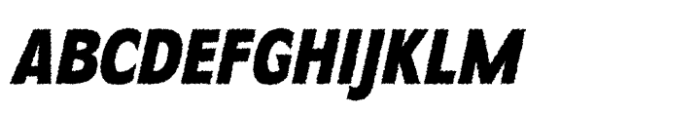 Becham Rough Italic Font UPPERCASE