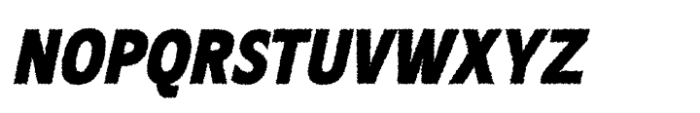 Becham Rough Italic Font UPPERCASE