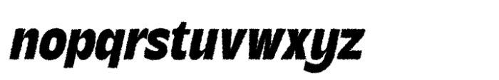Becham Rough Italic Font LOWERCASE