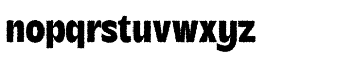 Becham Rough Regular Font LOWERCASE