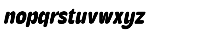 Becham Rounded Italic Font LOWERCASE