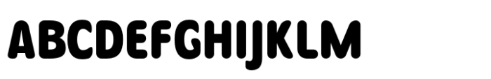 Becham Rounded Regular Font UPPERCASE