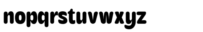 Becham Rounded Regular Font LOWERCASE