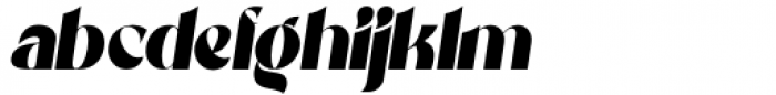 Beckan Oblique Font LOWERCASE
