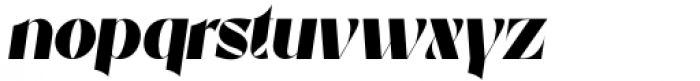Beckan Oblique Font LOWERCASE