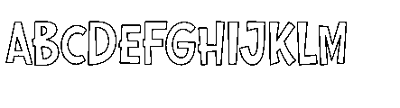 Beffalda Outline Regular Font UPPERCASE