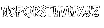 Beffalda Outline Regular Font UPPERCASE