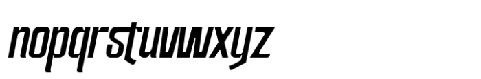 Beflowe condensed display Slant Slant Font LOWERCASE